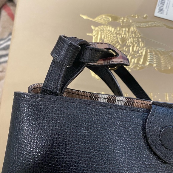 Burberry Black Leather Bucket Bag - Picture 3 of 10